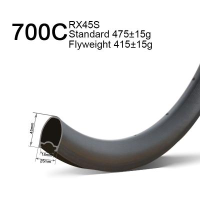 700c 45mm deep tubeless rims