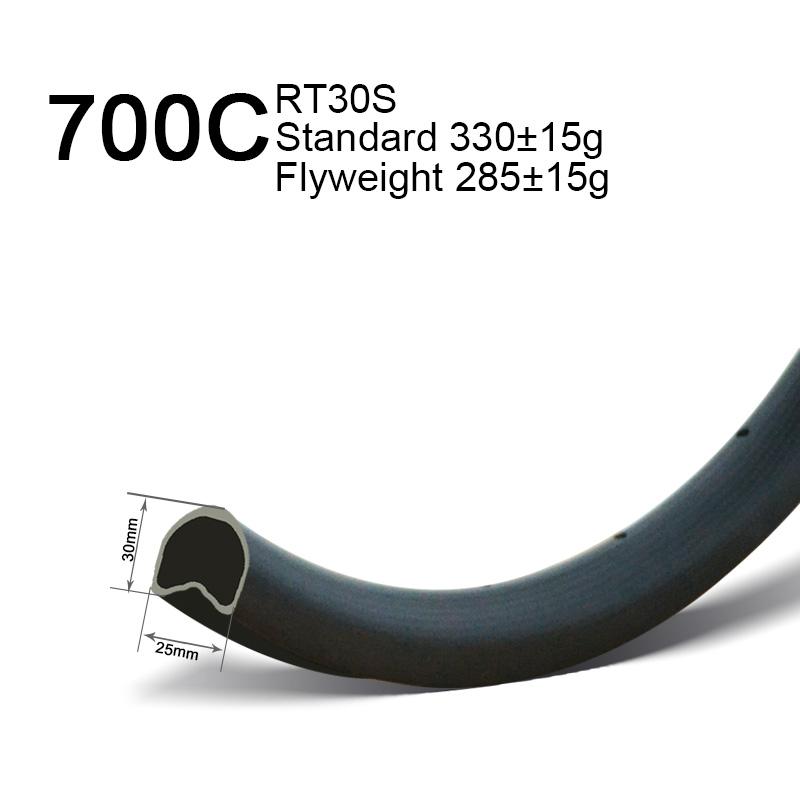 700c 30mm deep tubular rims