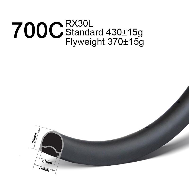 700c 30mm deep tubeless rims