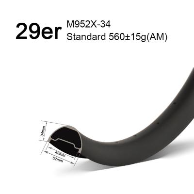 29er 52mm wide am rims