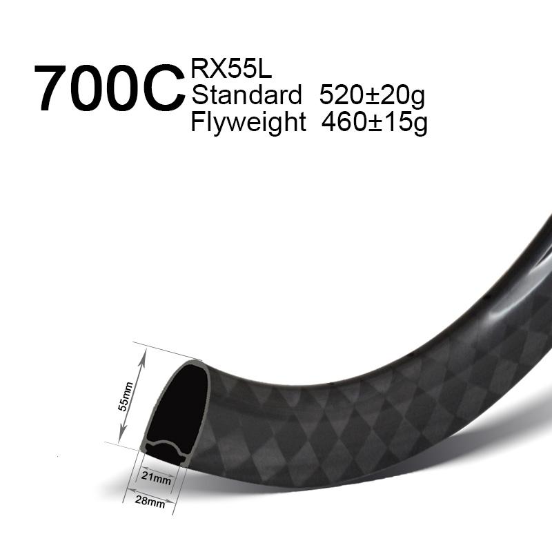 700c 55mm deep road rim