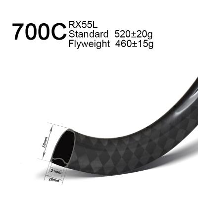 700c 55mm deep road rim